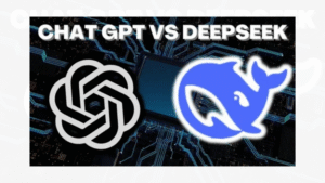 ChatGPT vs DeepSeek logos shown side by side.